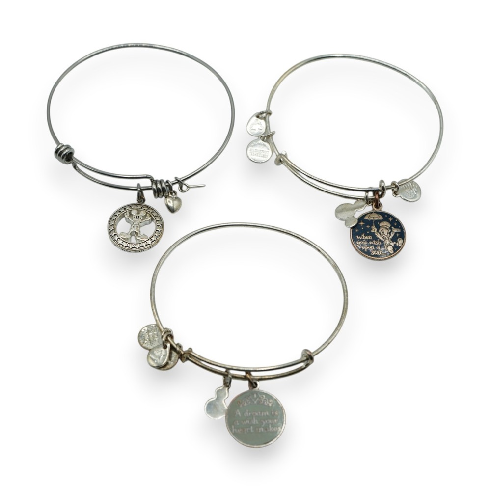 Alex and Ani Disney Bracelet Set‎ ~ Disney / Mickey Mouse ~ Silver